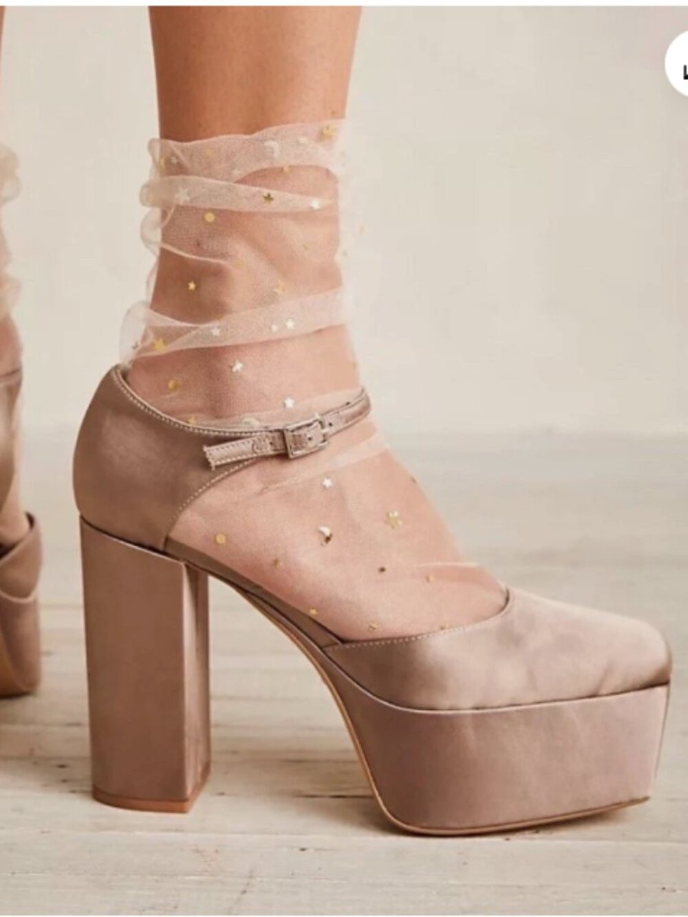 Jeffrey Campbell Edie Satin Platform Heels Taupe